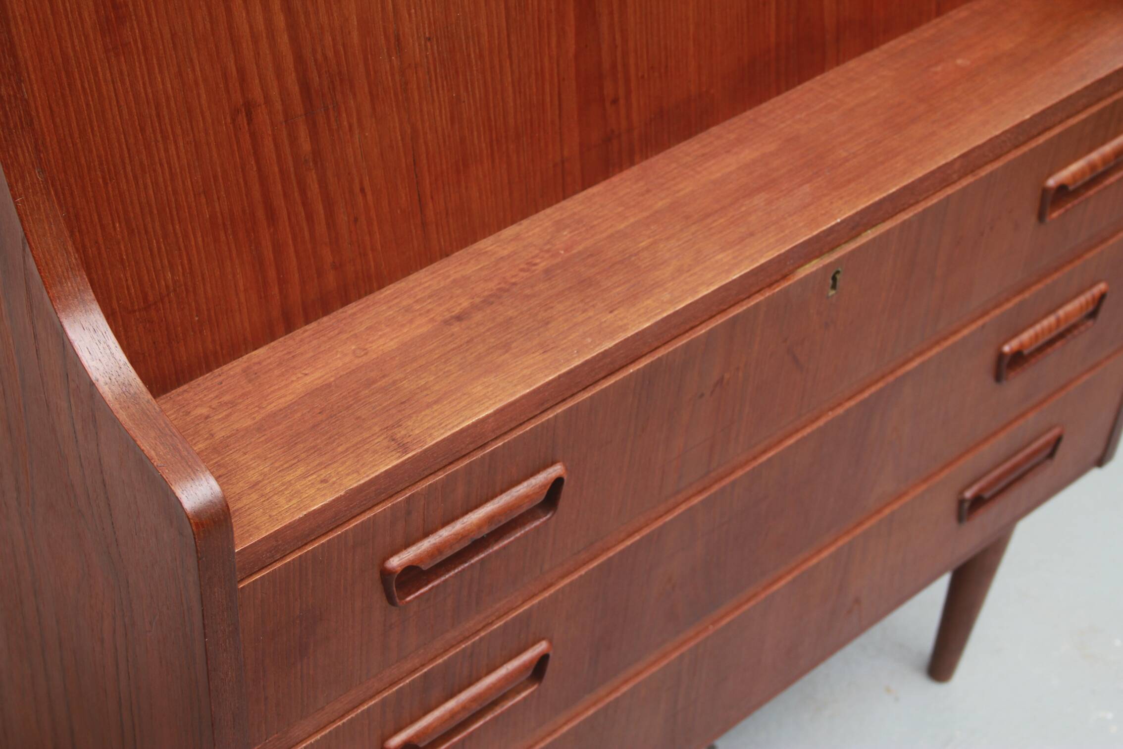 Secrétaire en teck des années 1960, Tibergaard / Gunnar Nielssen