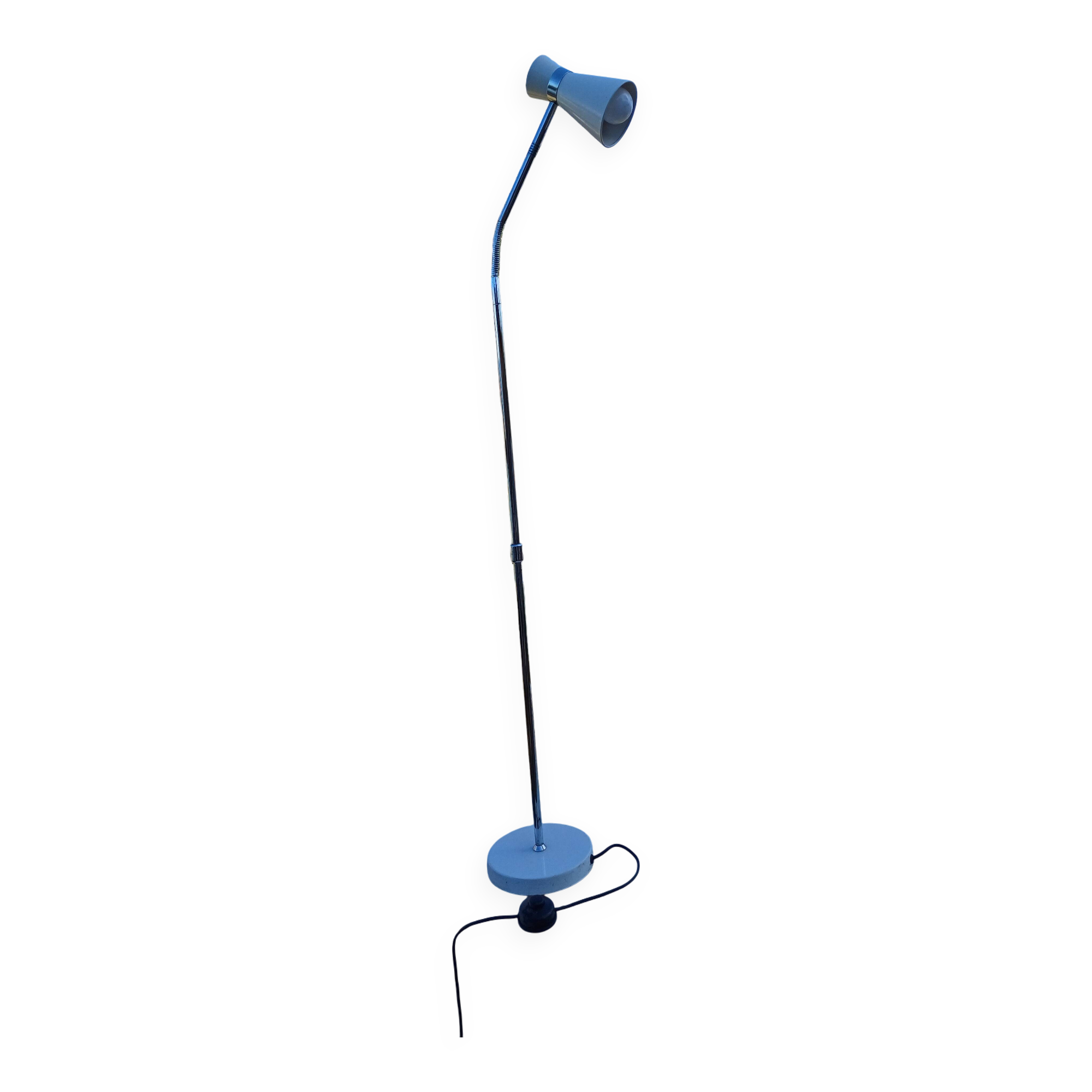 Adjustable Floor Lamp Iron and Chrome