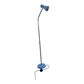 Lampadaire orientable en fer blanc et métal chromé