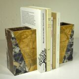 Pair of Art Deco marble bookends