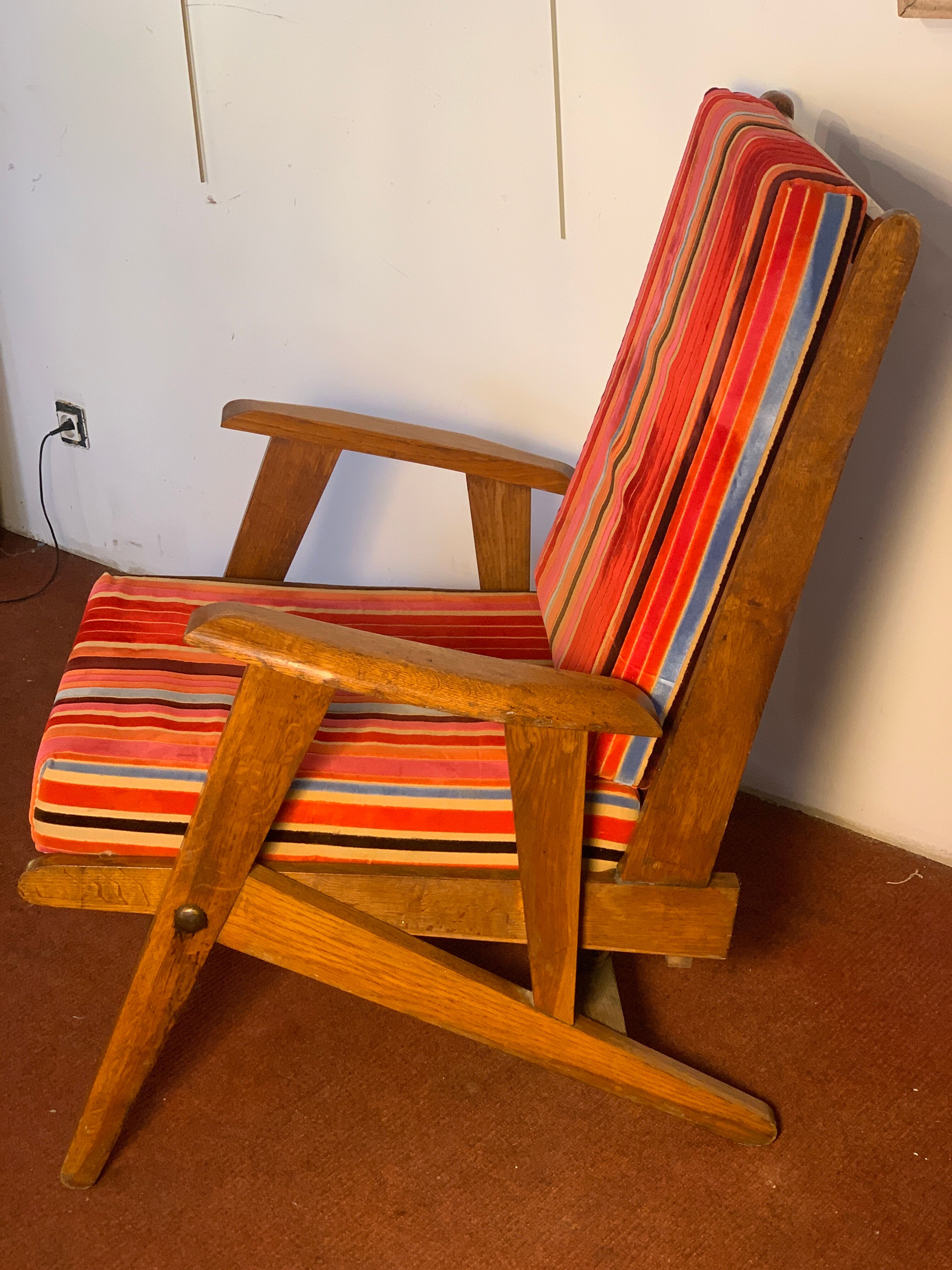 Pair 50s armchairs