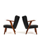 Early 1950s Danish Teak Easychairs