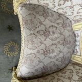 Pair of shepherdess armchairs in Louis XVI 1900 style