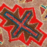 3x7 short vintage oushak runner rug