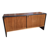 Vintage sideboard with sliding doors from the 60s