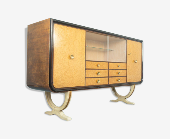 Buffet buffet déco plaqué acajou radica designi années 30 vintage