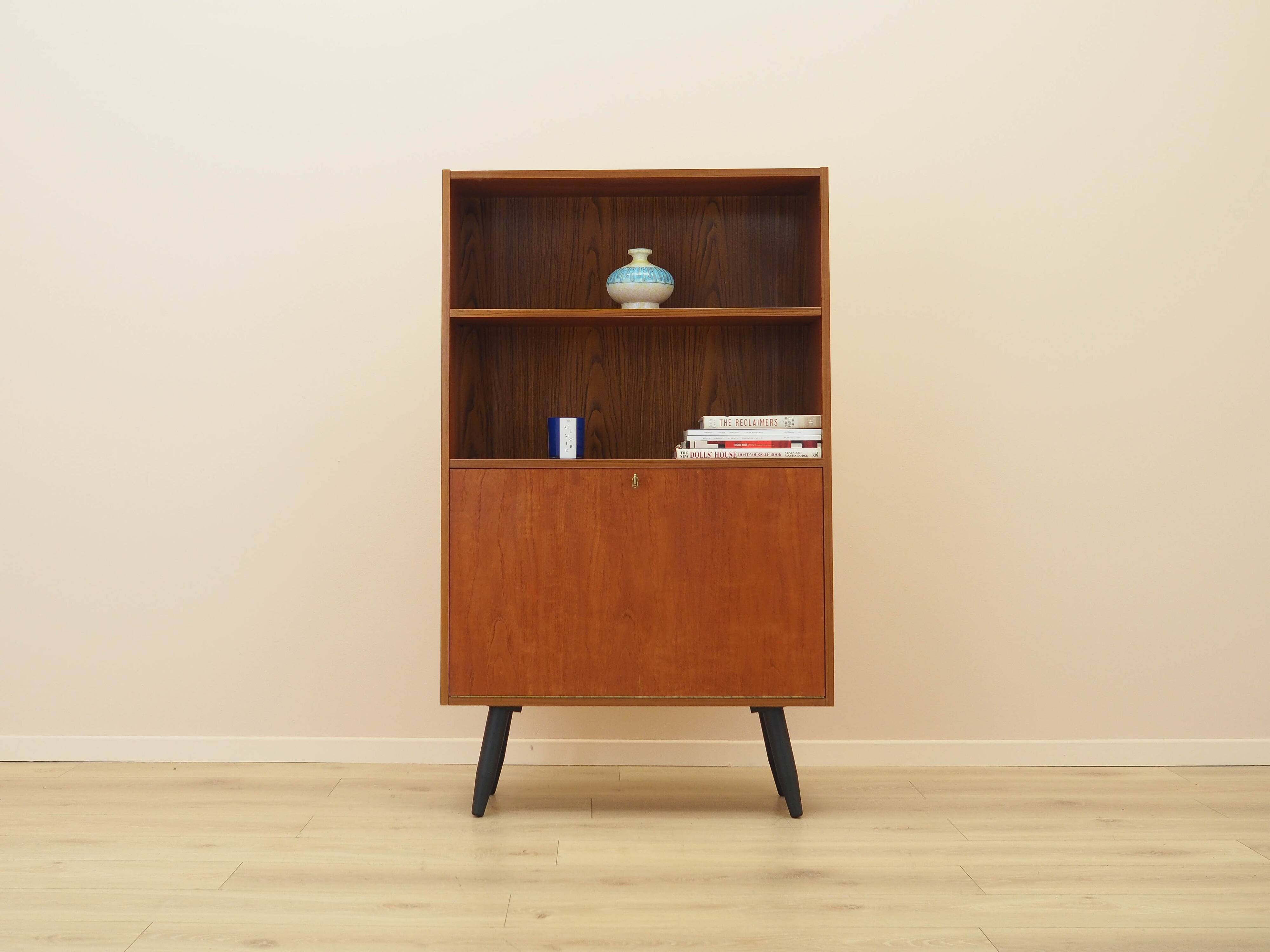 Teak bookshelf, Danish design, 1970s, made in Denmark.