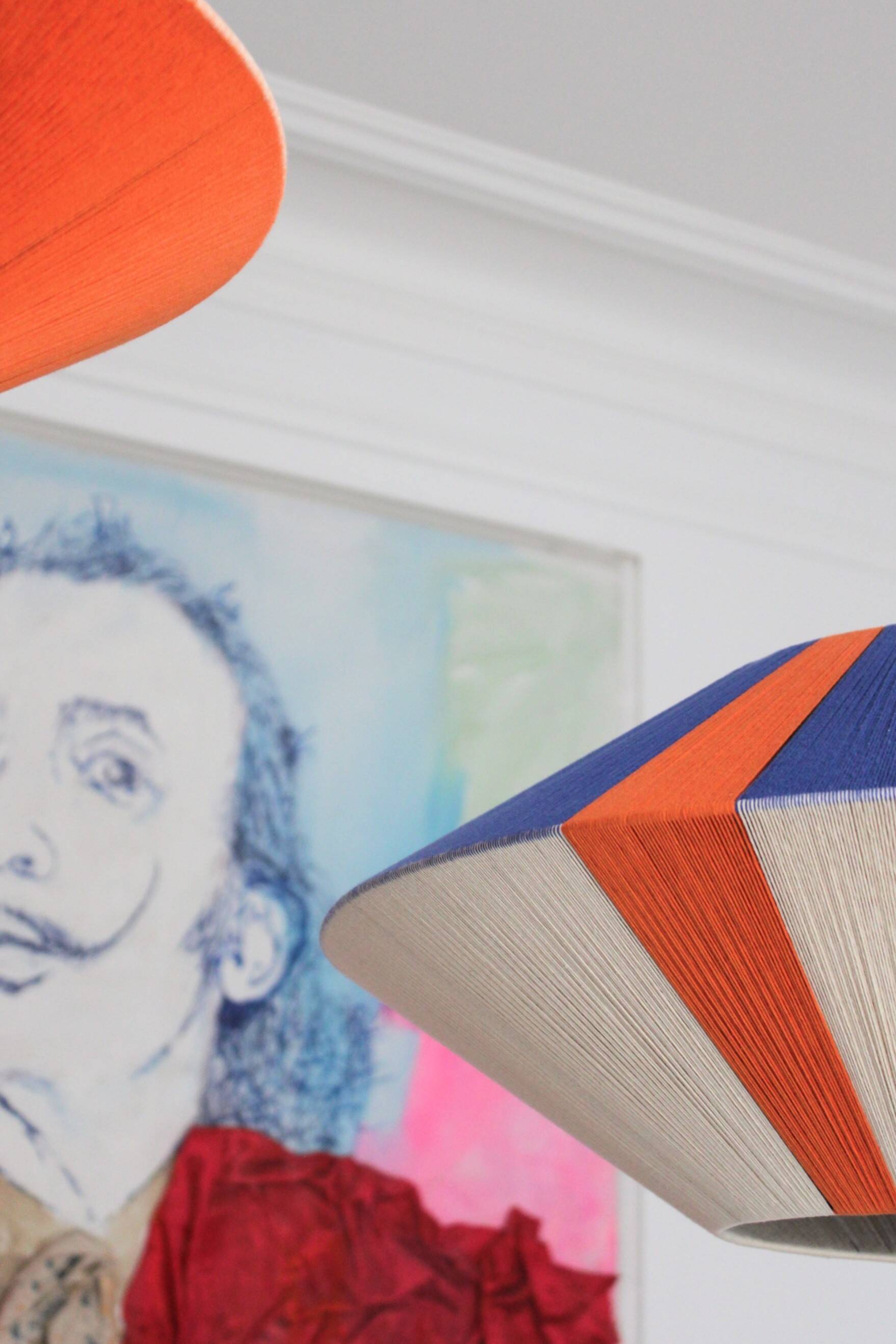 Suspension the Electric Blue Orange Celestial