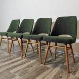 Dining Chairs by Radomir Hoffman for Ton, 1950s, Set of 4
