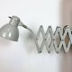 Grey German Industrial Scissor Wall Lamp from SIS, 1960s