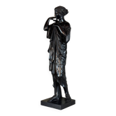 Diane de Gabies, bronze after the antique, black patina 19th century