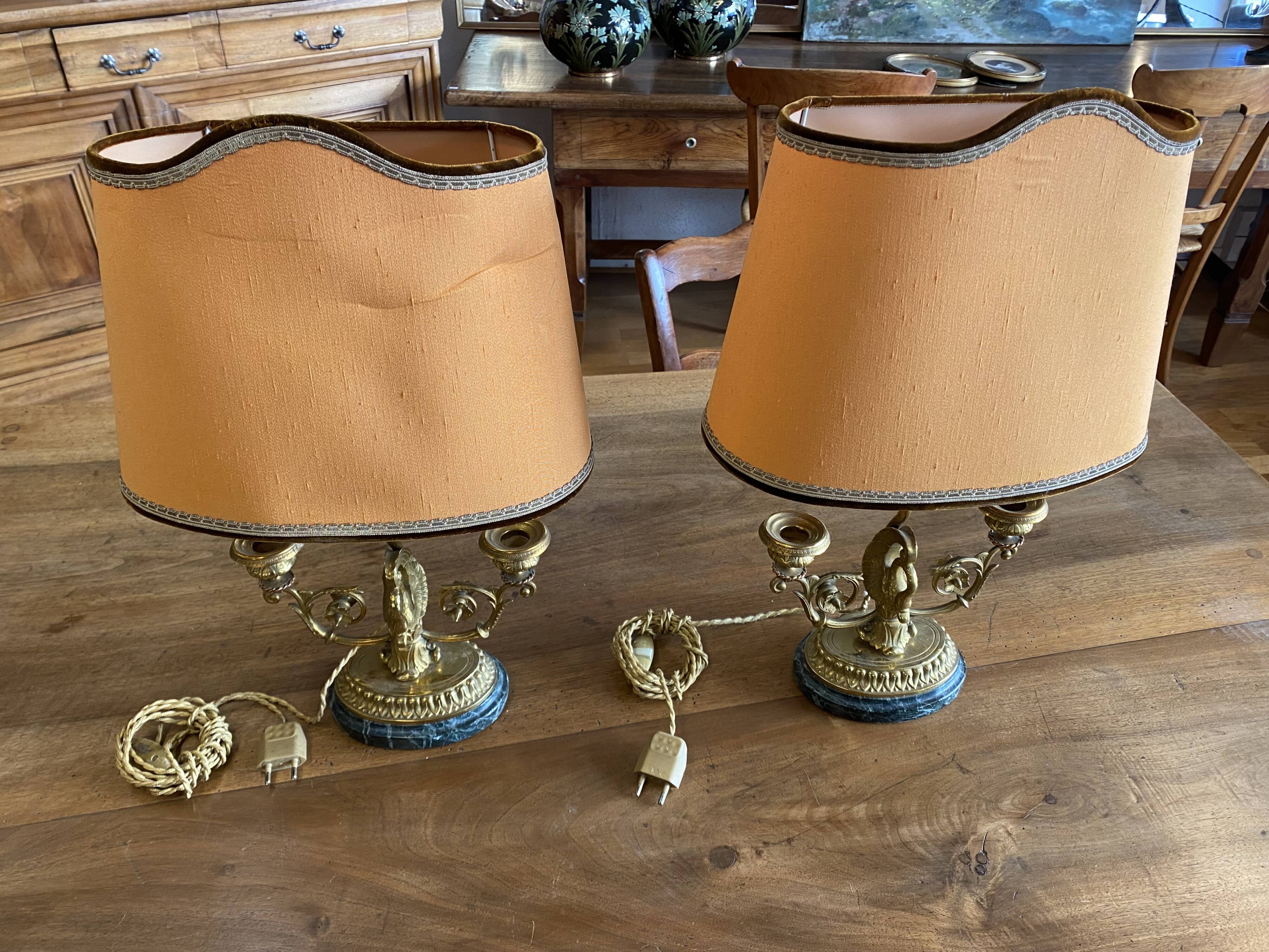 Pair of desk lamps