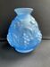 Blue Art Deco vase signed Etaleune Paris France