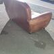 Club sofa 2 places in leather beautiful patina around 1980