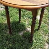 Small round table with flaps Louis Philippe Genuine