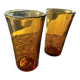 Set of 2 amber Duralex glasses – 12.5 cm (vintage 70s)