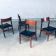 Mid-Century Scandinavian Modern Teak Dining Chairs, Set of 4