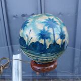 Table lamp night light globe luminous desert oasis