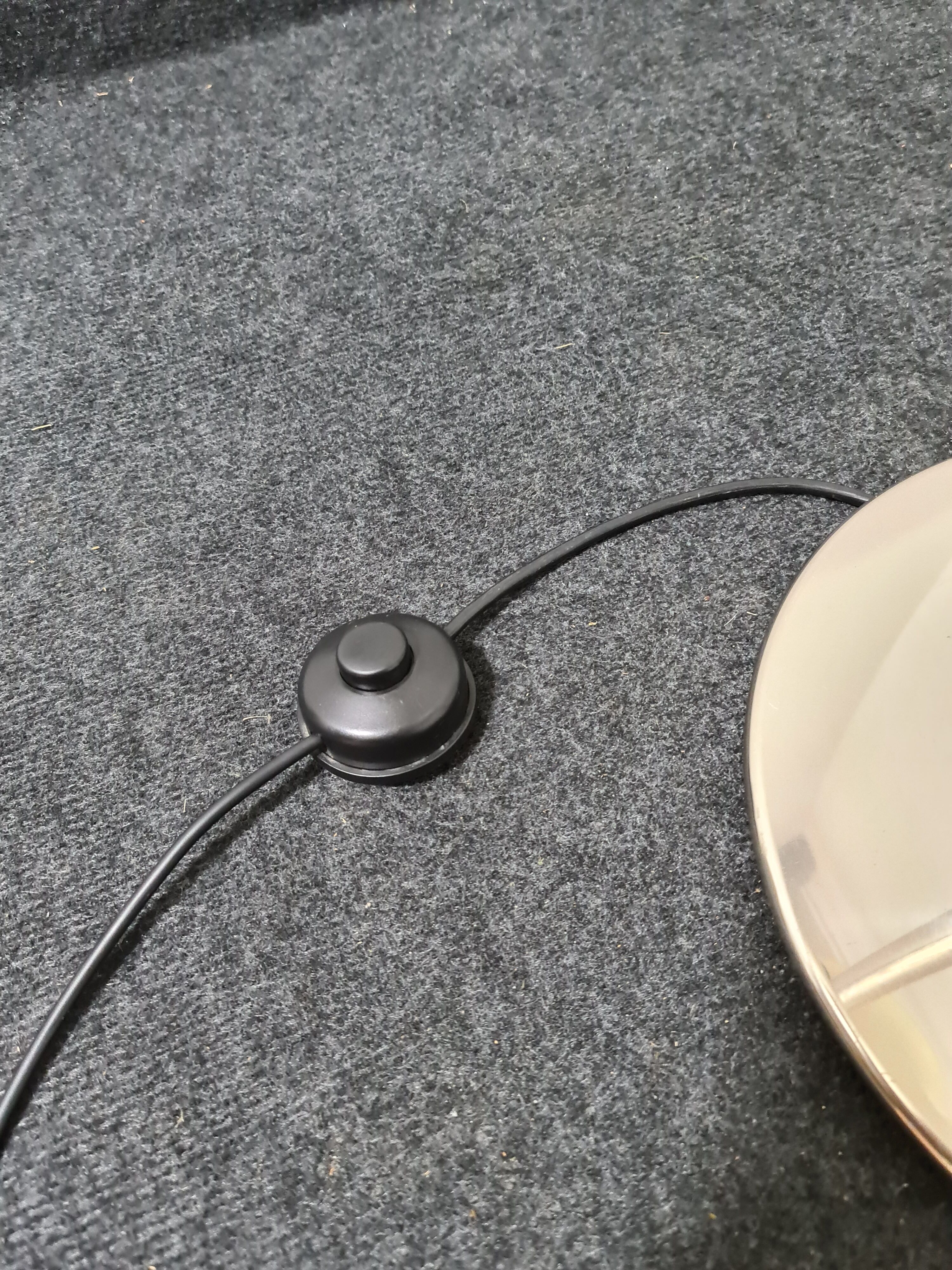 Vintage floor lamp in metal and synthetic resin