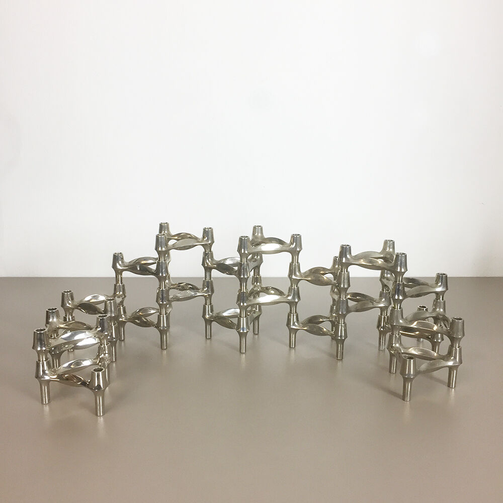 Lot of 20 Caesar Stoffi BMF Nagel 70s vintage candlesticks