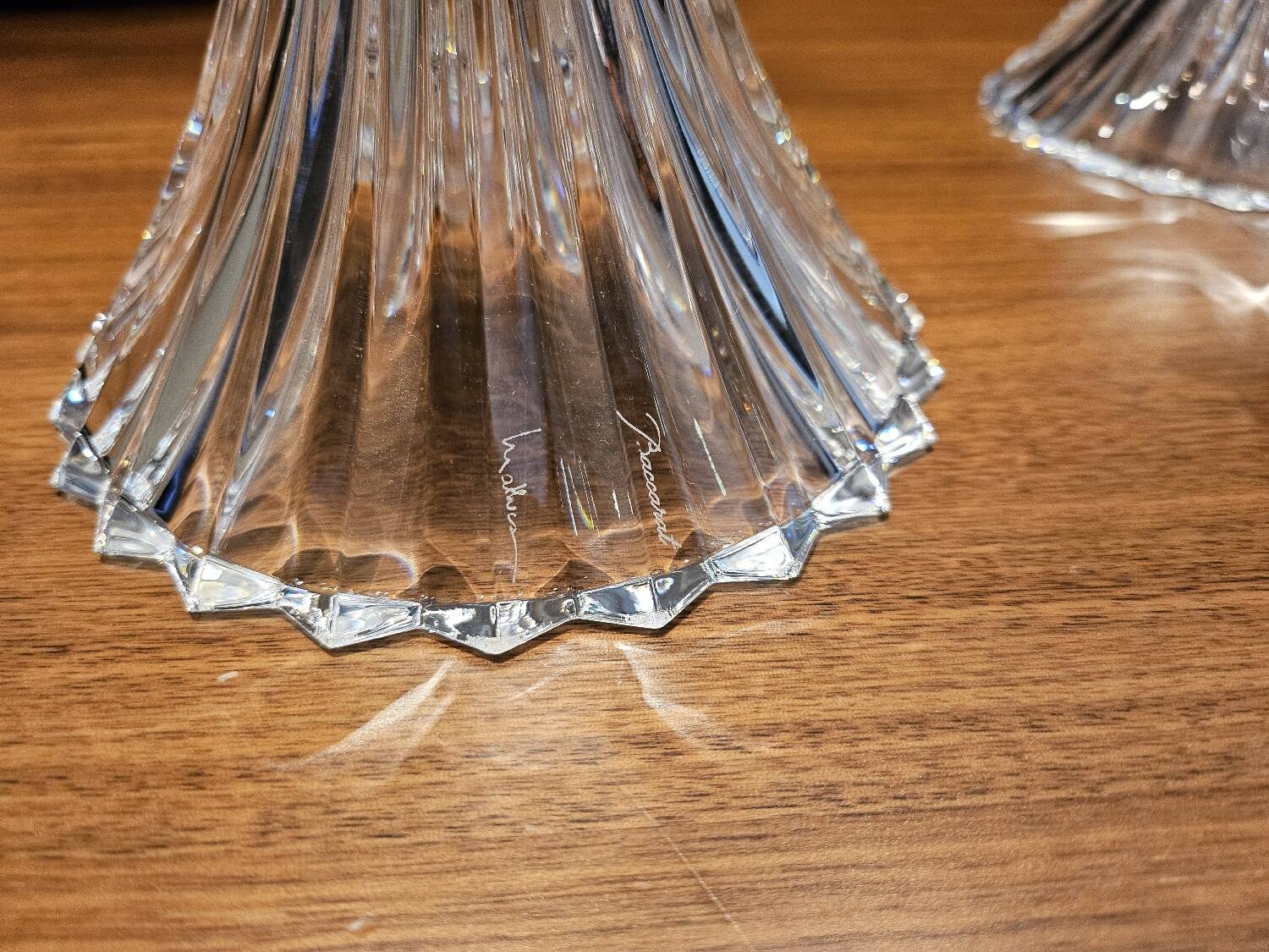 Pair of Baccarat tulip wall lights