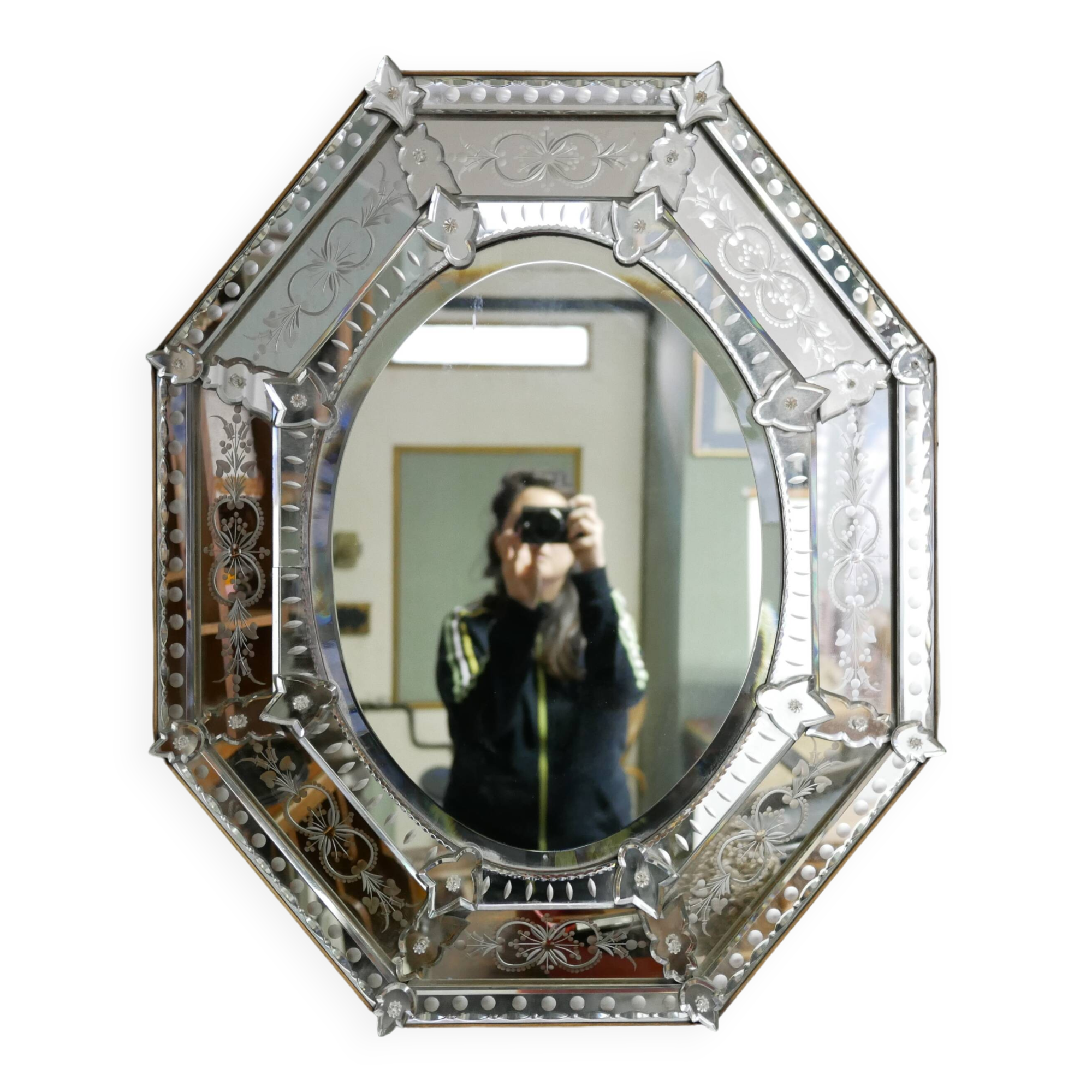 Antique Venetian mirror 86cm x 70cm