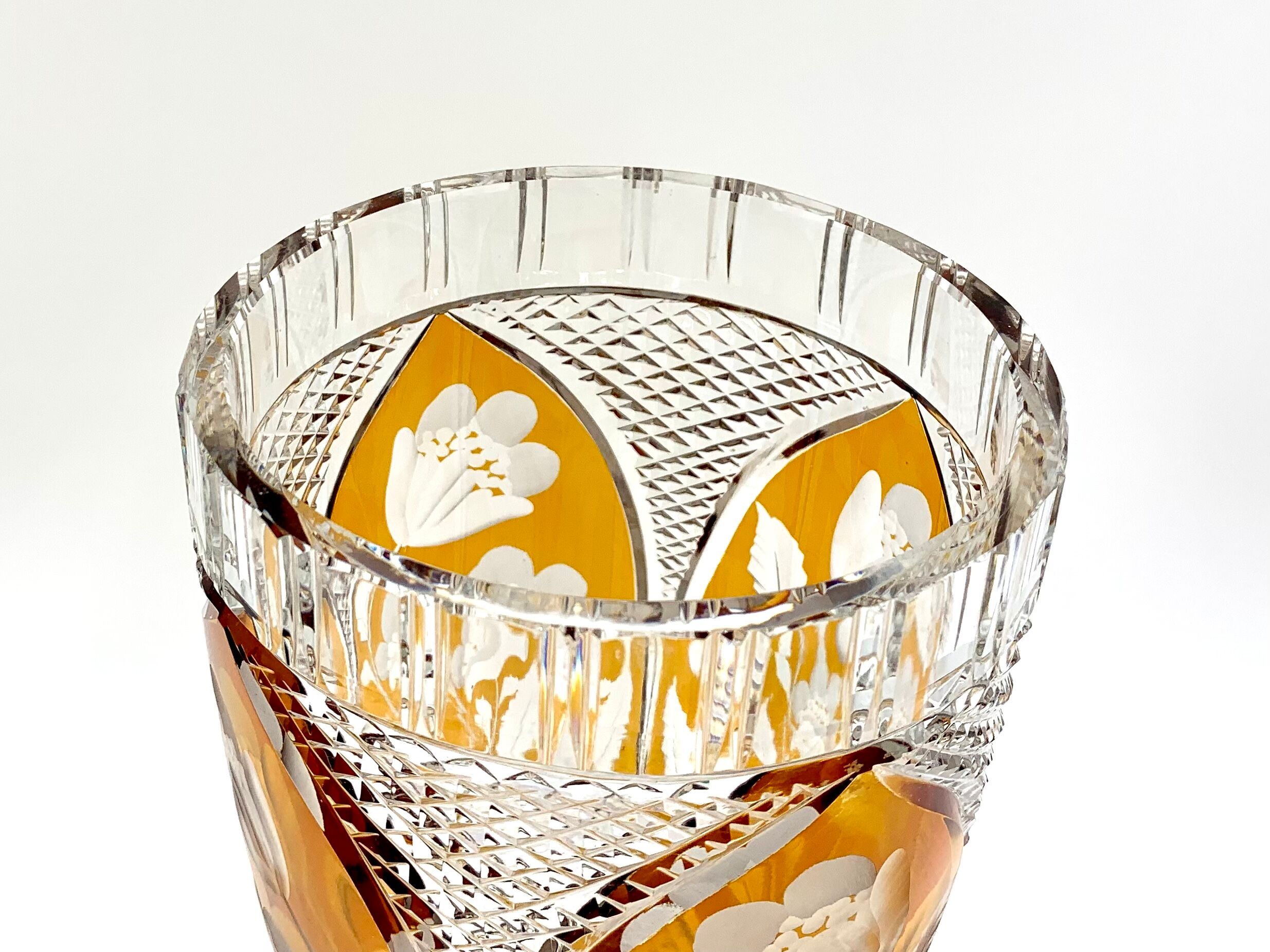 Crystal vase, Julia Glassworks, 1960s