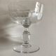 Set of 8 19th crystal crystal glasses with matching flat ribs