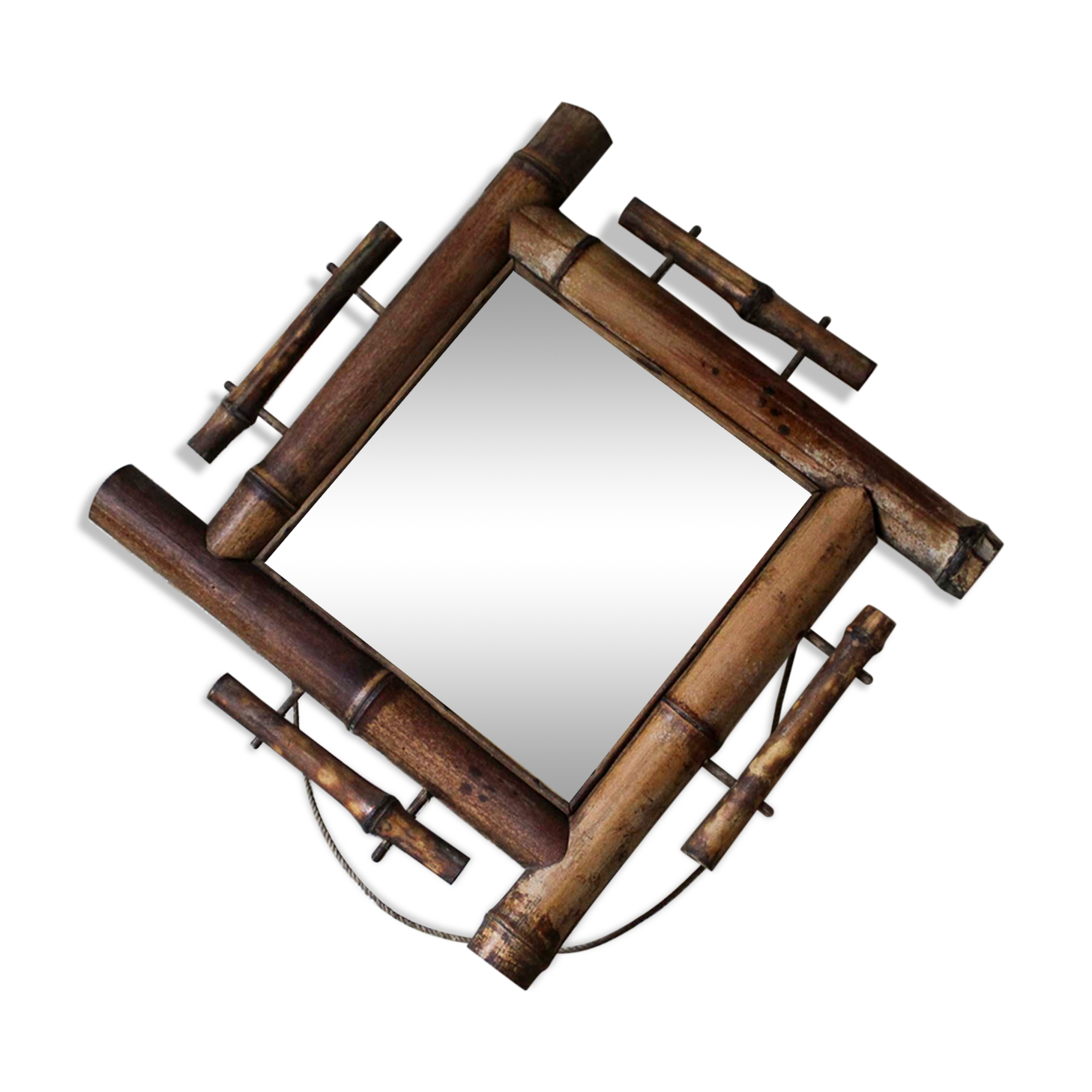 Bamboo mirror 38cm