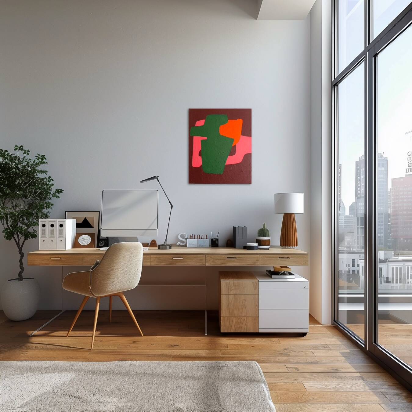 Abstrait contemporain "brick"