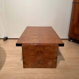 Art Deco Sofa Table in Amboyna Roots Veneer, France, 1930s