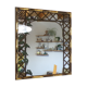 Vintage Hand printed Mirror by Braddell Enterprises | 1970s/80s
