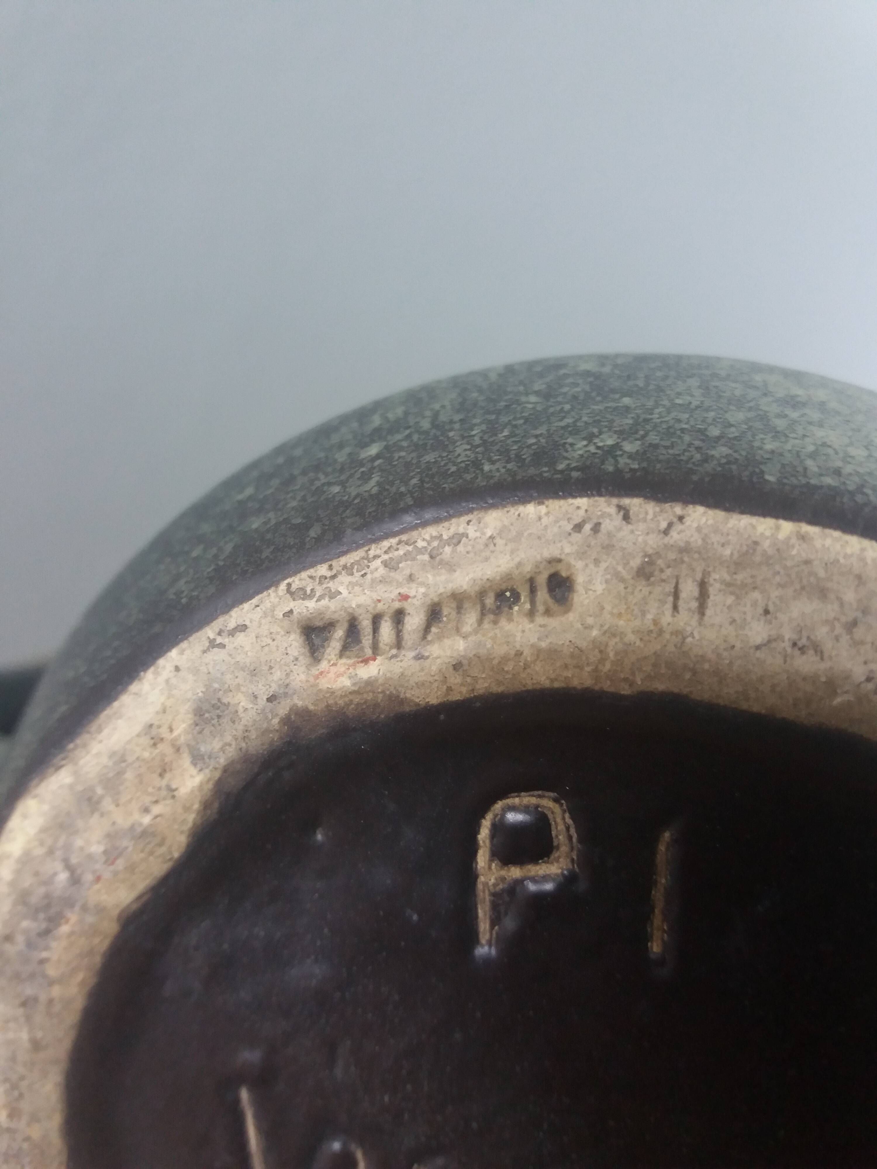 Pitcher signed François Caleca Vallauris rare in pale green