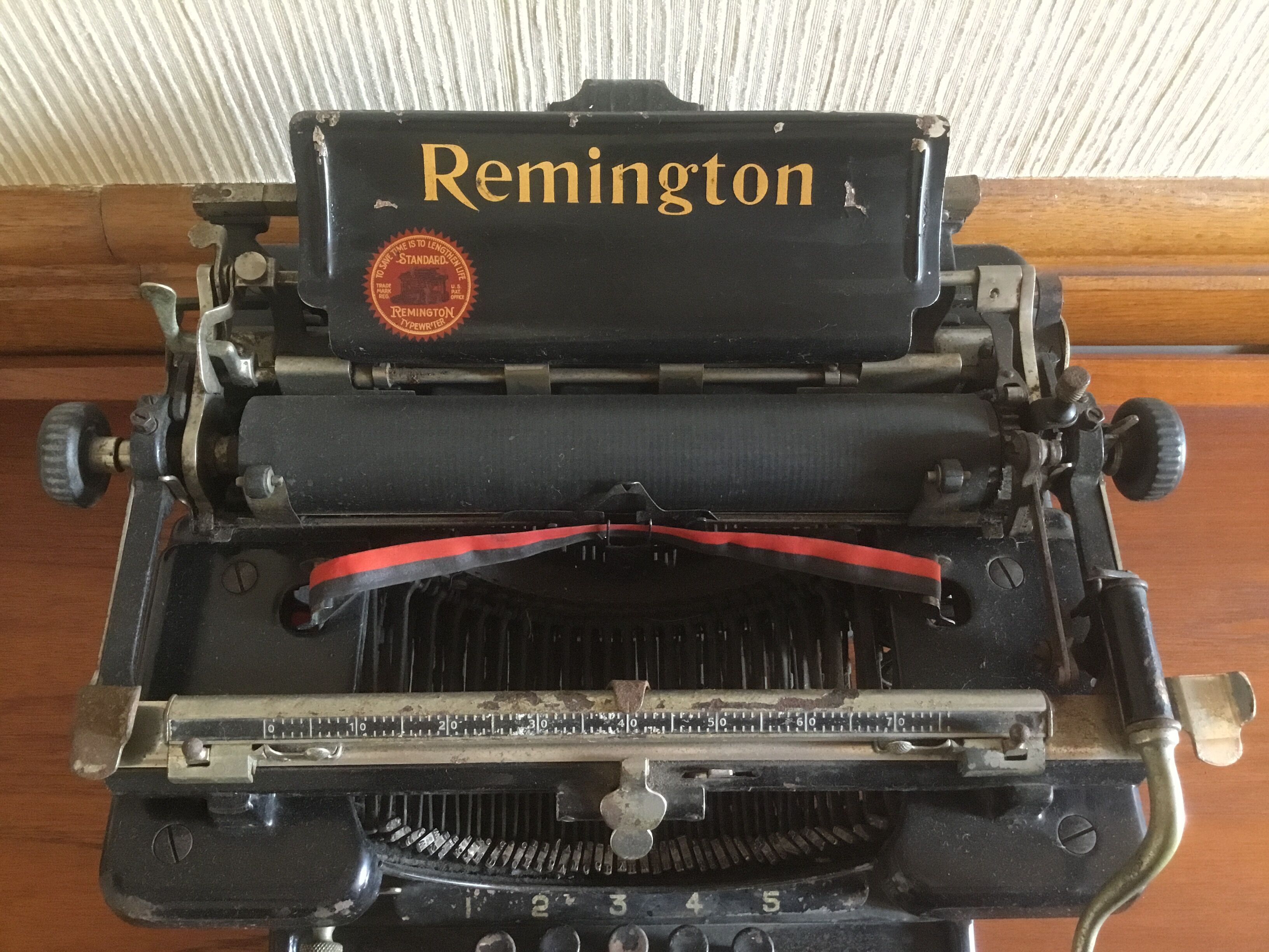 Old remington typewriter