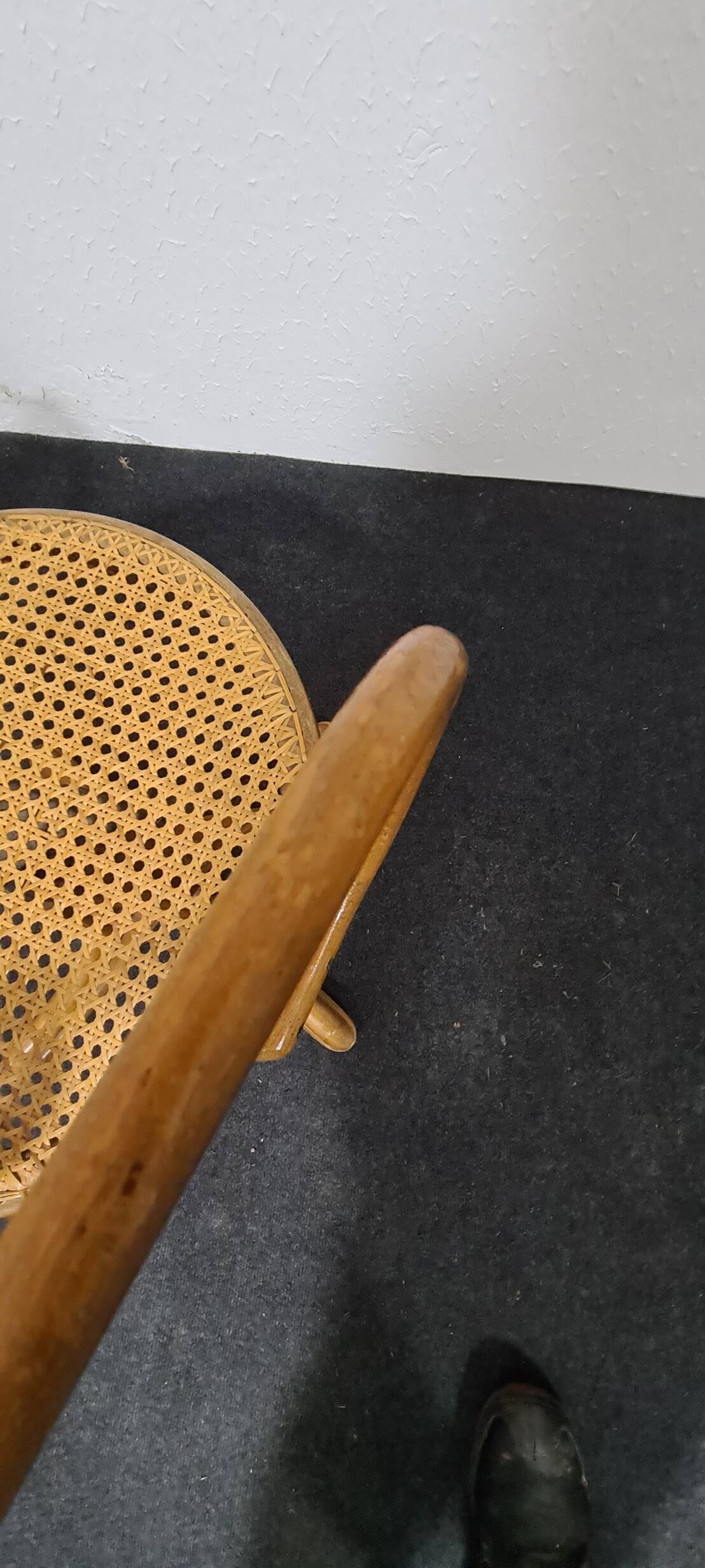 Vintage bentwood swivel chair.