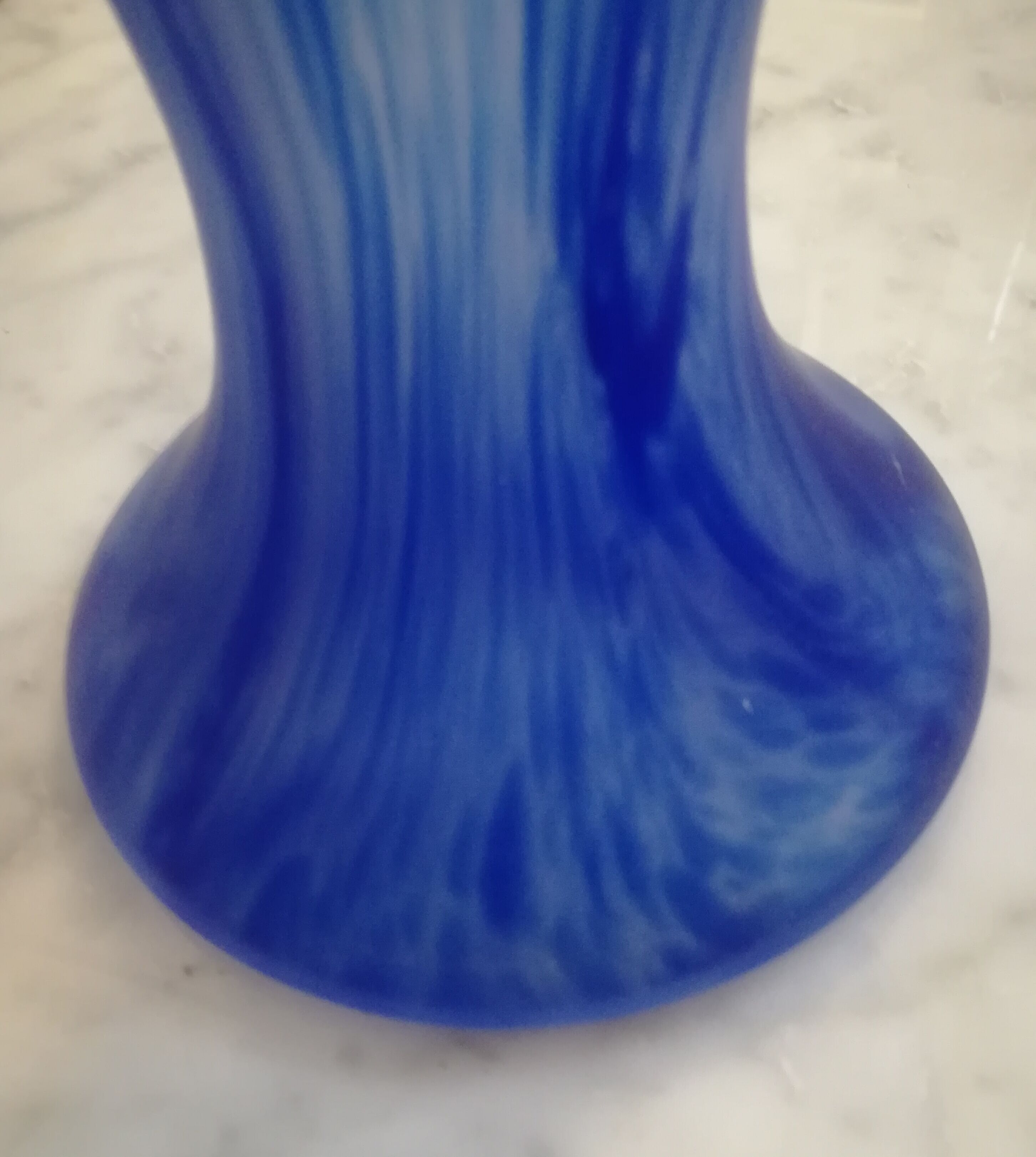 Mushroom lamp in glass paste