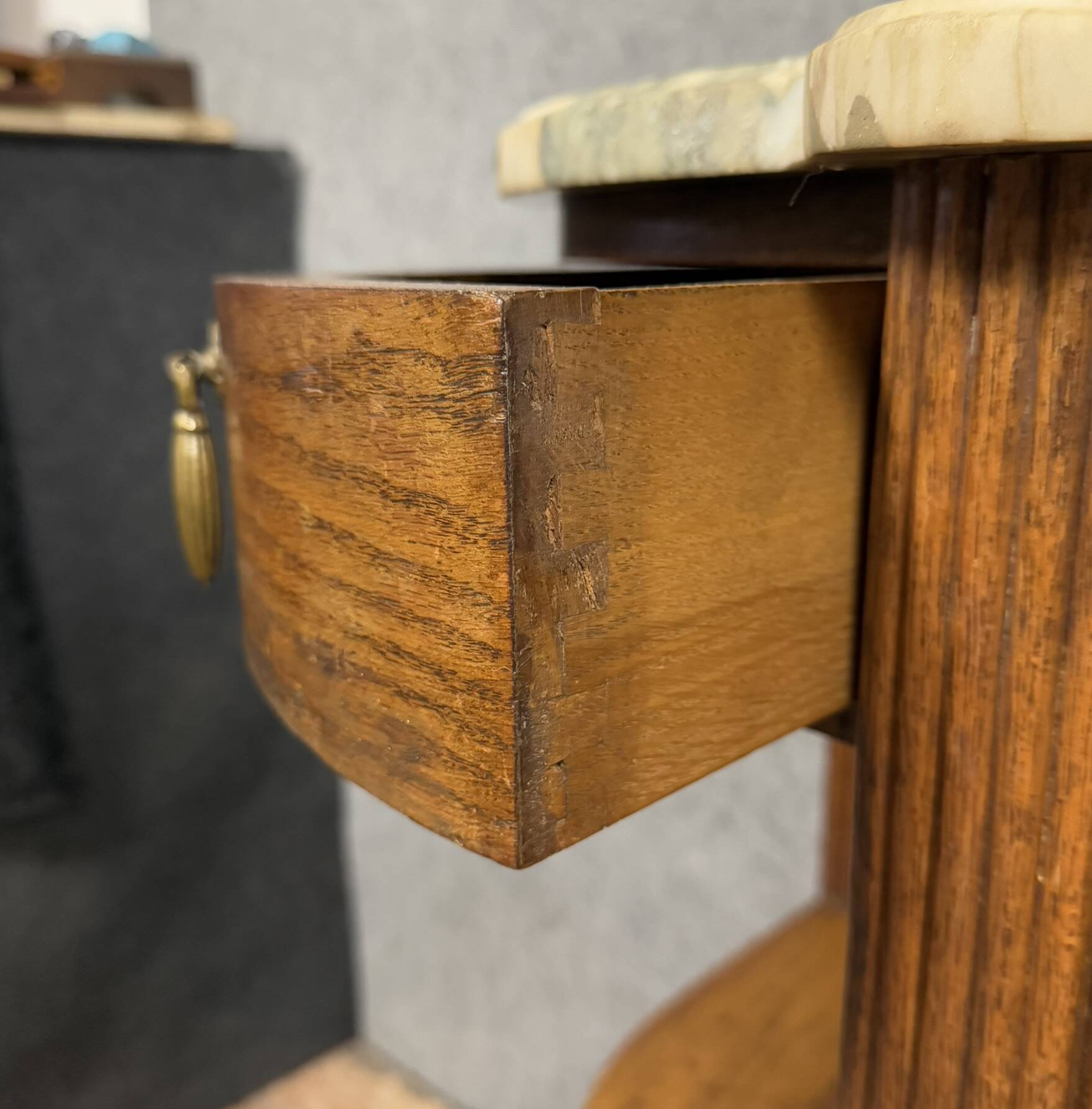 In the style of Dufresne: Art Nouveau period oak sideboard circa 1900