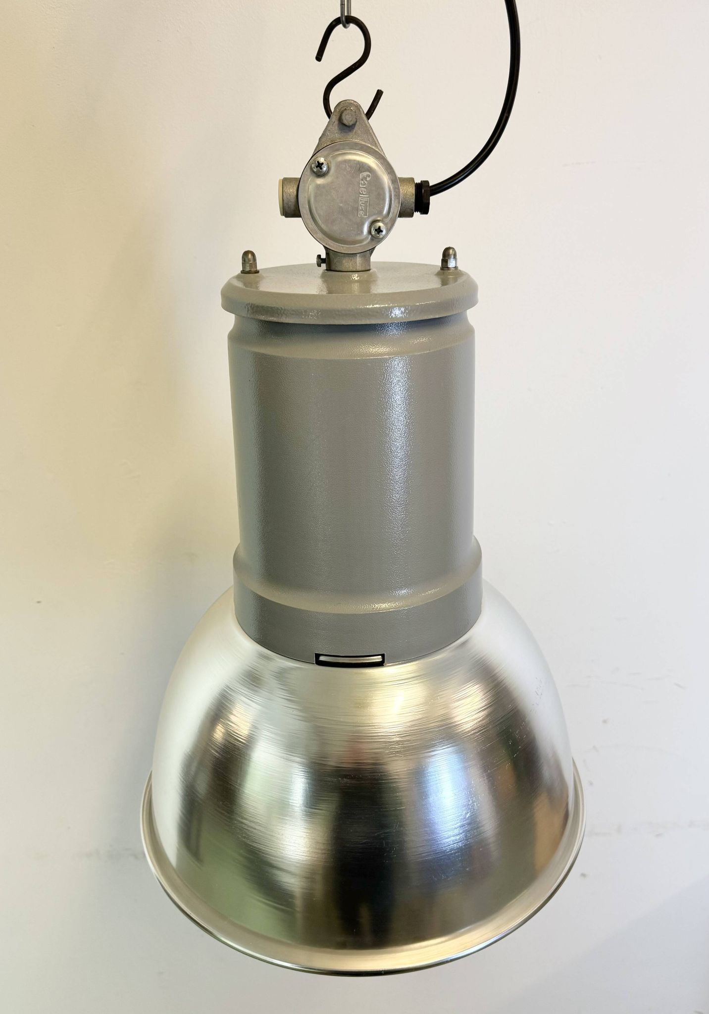 Industrial Italian Aluminium Pendant Lamp from Fael Luce, 1970s