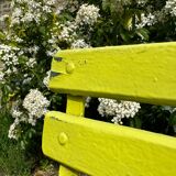 Two old folding garden chairs
