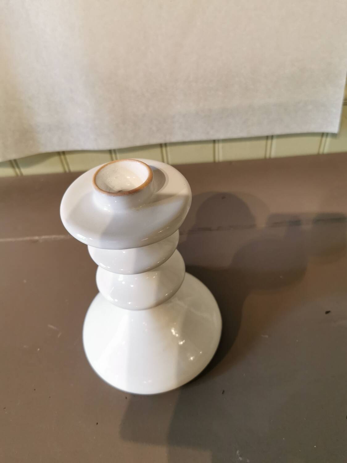 Pair of artisanal ceramic candlesticks Morocco