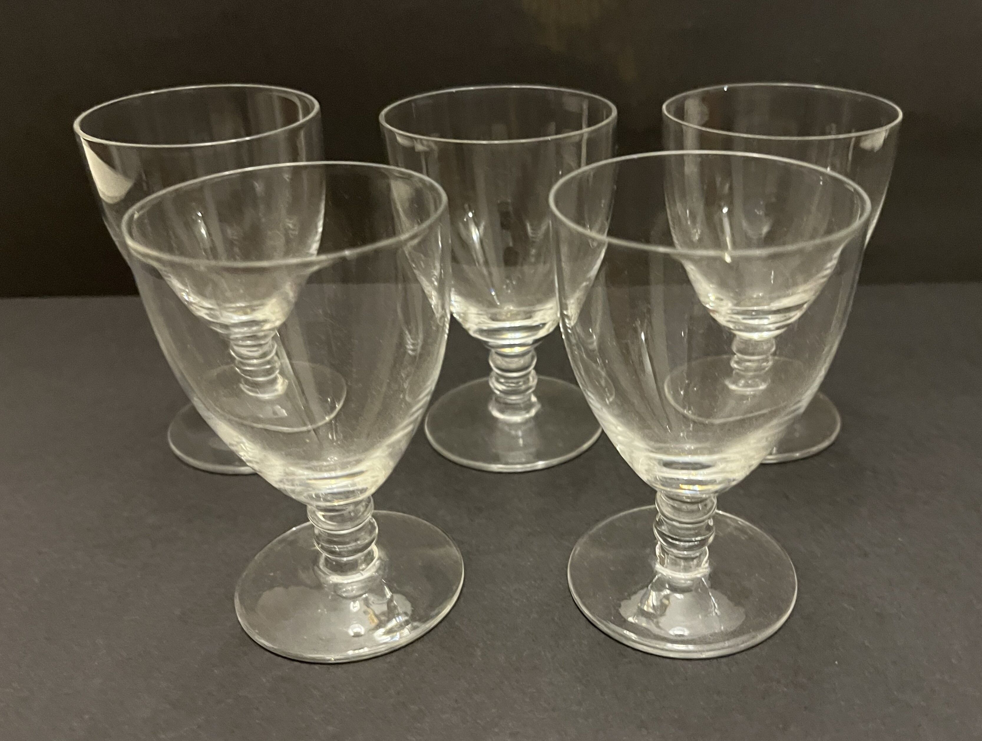 5 crystal port glasses