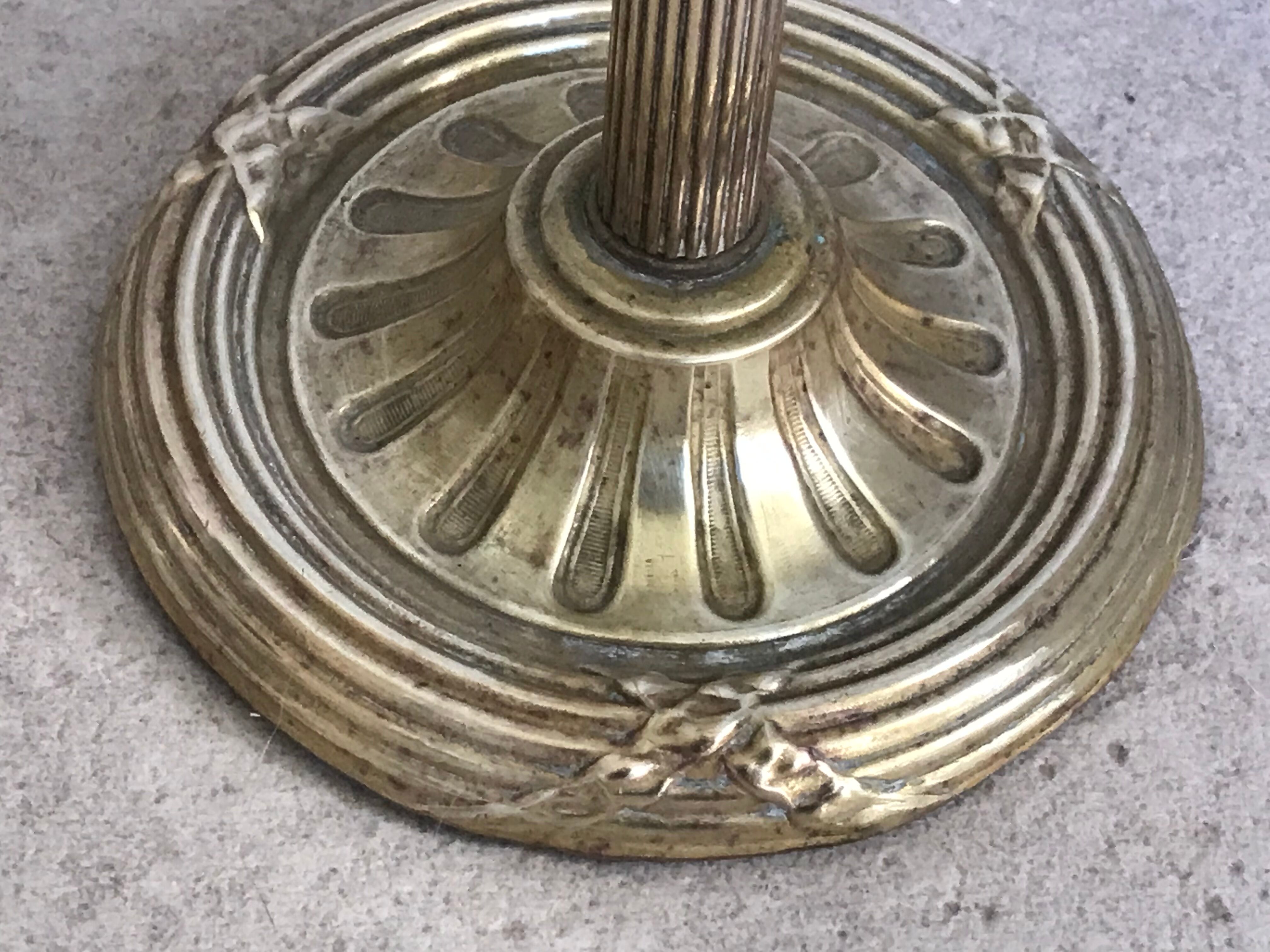 Brass standing ashtray