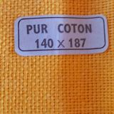 Rectangular checkered tablecloth 60s