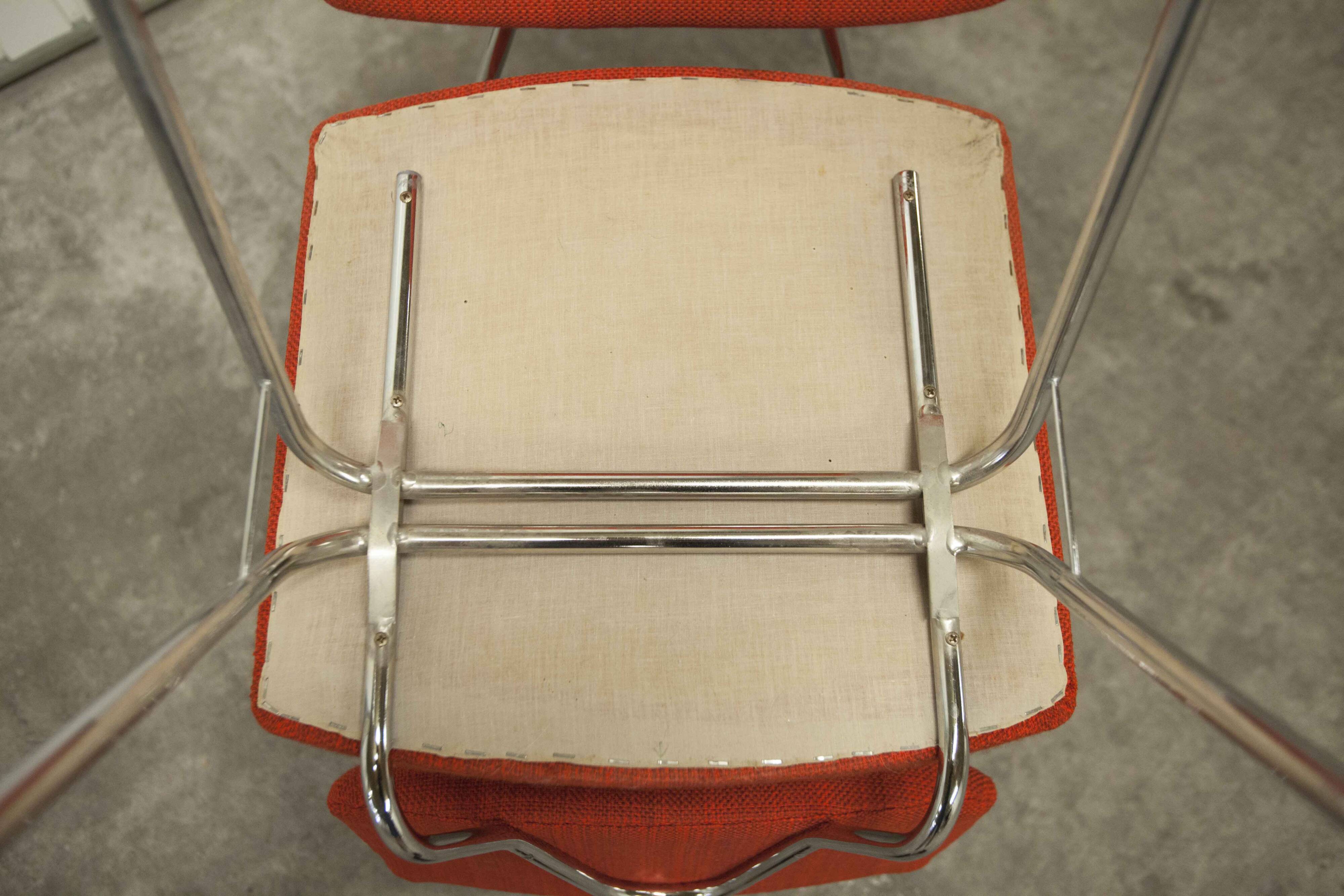 Pair of compass model chairs by Pierre Guariche for Les Huchers-Minvielle France 1955