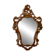 Large vintage baroque mirror in Rococo Louis XV style.