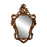 Large vintage baroque mirror in Rococo Louis XV style.