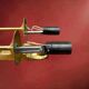 Pair of gilt brass wall lights in Empire style, Egyptian revival – 1940s-50s