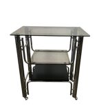 Meuble étagère vintage chromé / meuble audio / meuble TV