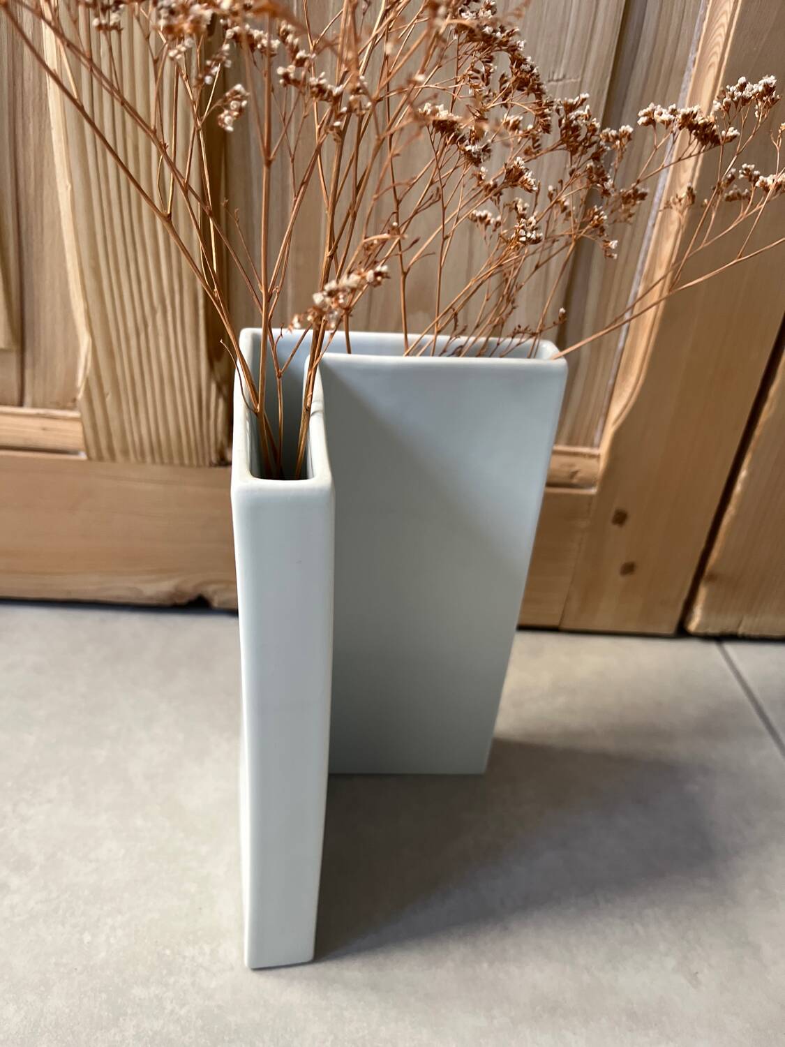 Vase porcelaine blanche contemporain