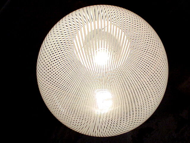 Suspension Venini en cristal "tessuto" de Massimo Vignelli, années 70